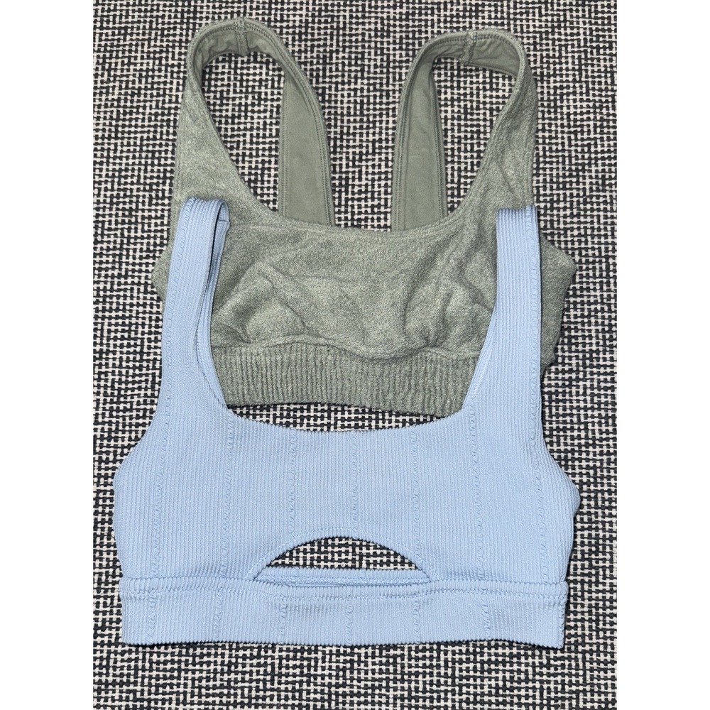 Lot Of Women's/Juniors Arie & Gilly Hicks Light Blue & Green Sports Bras - XS